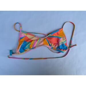 WILD FABLE, SIZE M, MULTI COLORED STRING BIKINI TOP